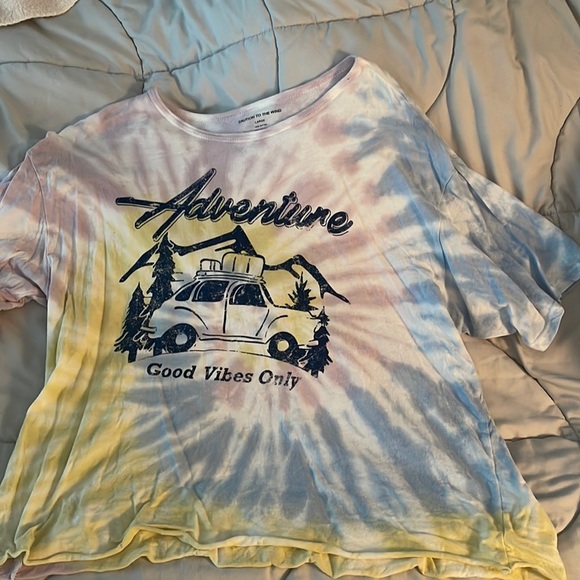 Adventure good vibes only crop t shirt - Picture 1 of 1